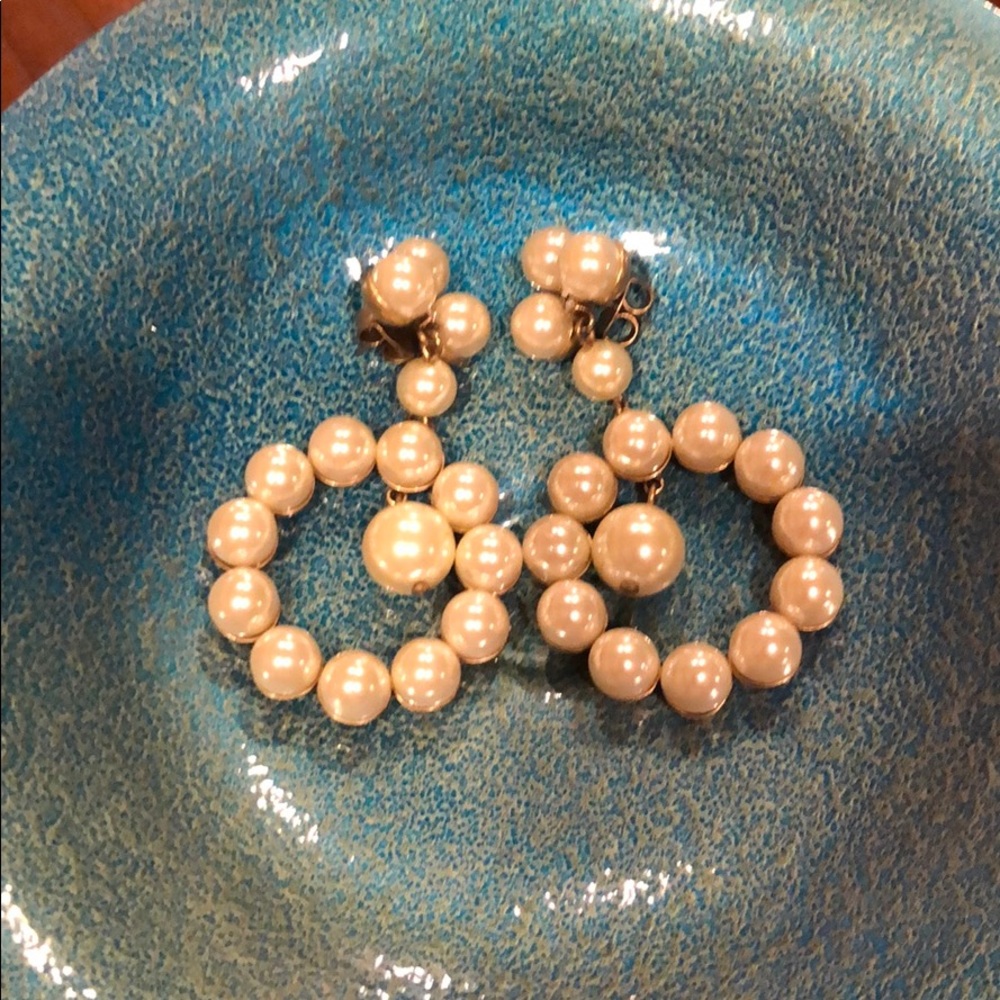JCREW Pearl dangle earrings